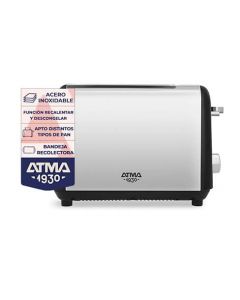 Tostadora Atma Toat21Vbp Negra Vintage