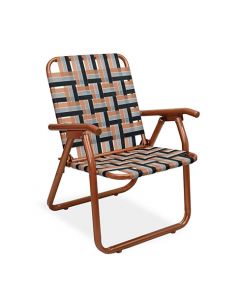 Sillon Plegable Descansar Art. 80049 Caño Aluminio Cobre 1 1/4"