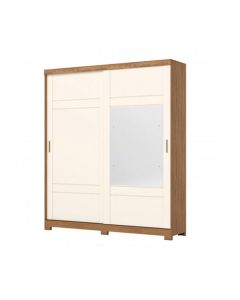 Placard Henn D239-127 Roble/Blanco 2Ptas C/Espejo