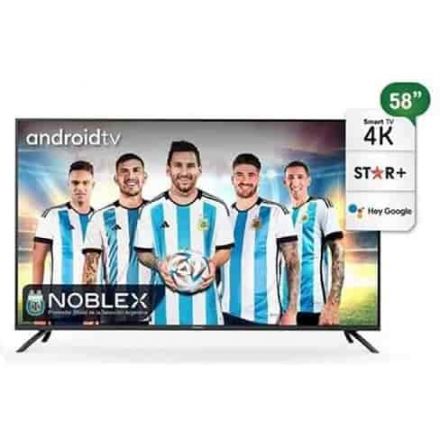 Smart Tv 4K  Noblex 58" 91Db58X7500 Negro
