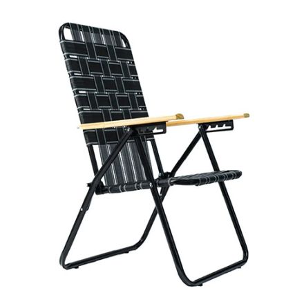 Reposera Plegable Descansar Art. 20002 Caño Negro 1"